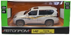 4327 Игрушка Модель автомобиля инерционная Toyota Land Cruiser Prado  1:42 