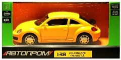 4349 Игрушка Модель автомобиля инерционная Volkswagen Beetle  1:38 