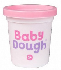 BD002 Тесто для лепки в баночке BabyDough, нежно-розовый, 100 г