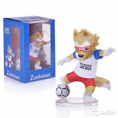 T11670 FIFA-2018 фигурка Zabivaka Kickingl 9 см в подар.кор.