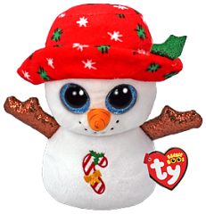37355 Игрушка мягконабивная Снеговик BRRRNIE серии &quot;Beanie Boo's&quot; 15см