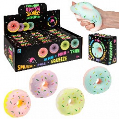 Т24577 Игрушка 1toy Крутой замес, "Пончик" 4 цв.в асс, 8см*8см*3,5см, 12 шт в д/б