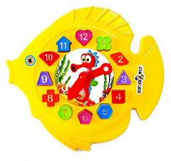 02-501 Игрушка детская логическая. Часики «Рыбка»
