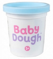 BD007 Тесто для лепки в баночке BabyDough, нежно-голубой, 100 г