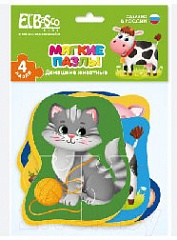 ET02-002 Мягкий пазл "Домашние животные"