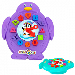 02-502 Игрушка детская логическая. Часики «Пингвин»
