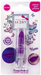 Т18871 Lukky УльтраФиолет, помада для губ, 3,4 гр, неоновый фиолетовый