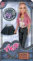 35061 Игрушка. Кукла Ася "Джинсовый стиль" (вариант 1)