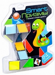 ВВ5881 Игра-головоломка Smart Призмы, 24 сегмента, Bondibon, PVС 18,5х15,5х8 см, пёстрая змейка