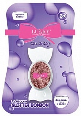Т27257 Lukky Glitter BonBon блёстки для глаз,лица и тела прессованные,зол.,2 г,блистер