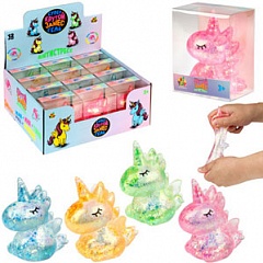 Т26389 Игрушка 1TOY Крутой замес Супергель единорог, 9*8*5см, в асс., пвх кор., 12 шт в дб