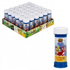 Т25061 Игрушка. Лео и Тиг, мыл. пуз., 60 мл, 36 шт в корытце (23,5*23,5*9,5)