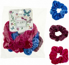 Т19603 Набор изделий галантерейных детских тм Lukky: резинки для волос текстильные, 3шт.